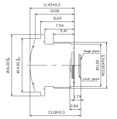 rearview lens YT-5111-F1